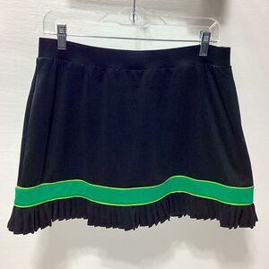 Tail Tennis Skort Skirt Black Green Yellow Inner Liner Shorts L